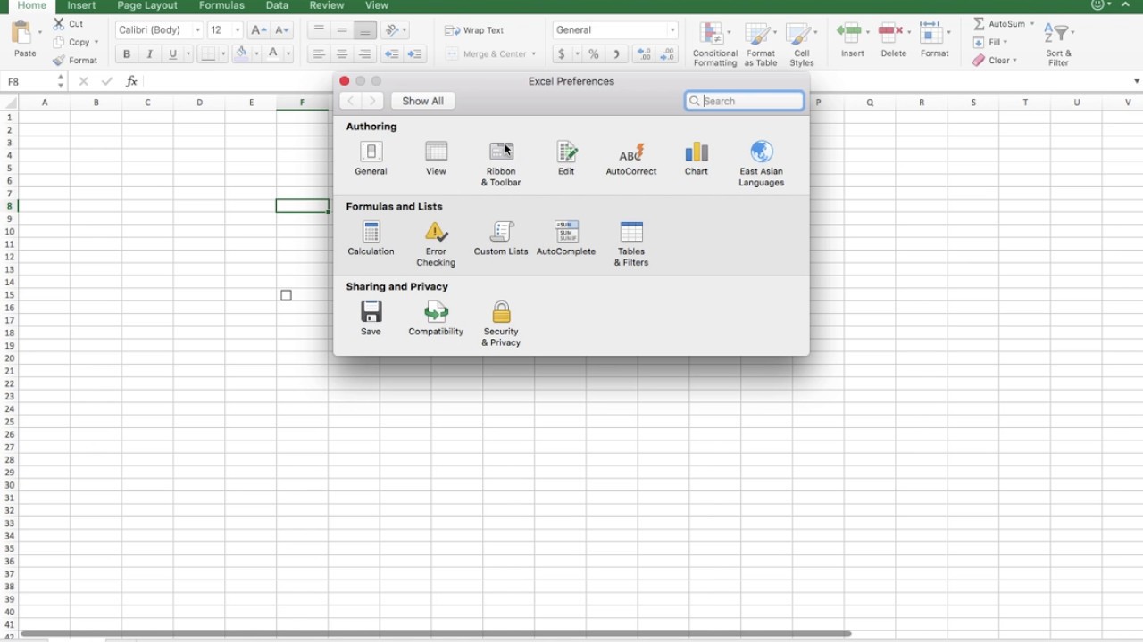 insert a checkmark in excel 2008 for mac